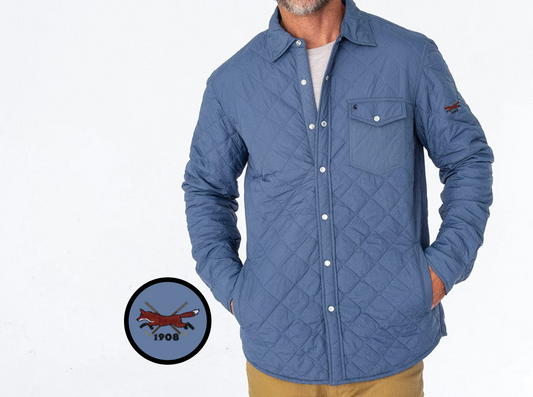 CCV - Quilted Shacket - Slate