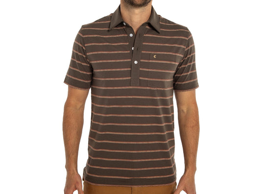 Performance Players Shirt - Cassidy Stripe Brown