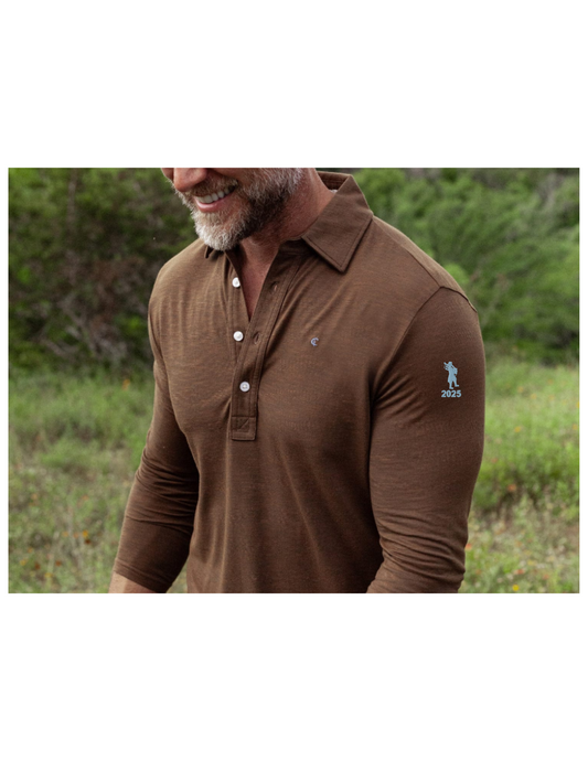 Forsyth Country Club - Brrr Long Sleeve Range Polo - BRRR - Single Malt