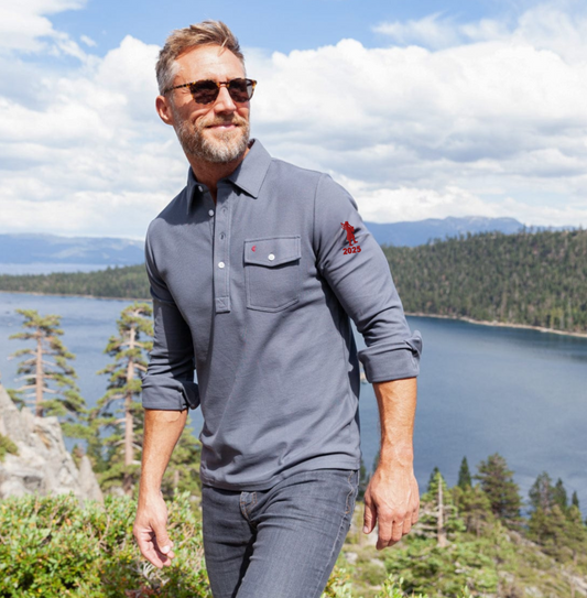 Forsyth Country Club - Long Sleeve Players Shirt - Blue Steel