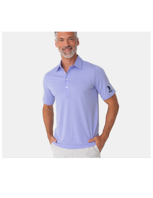 Forysth Country Club - Performance Range Polo - Morning Glory LEFT SLEEVE
