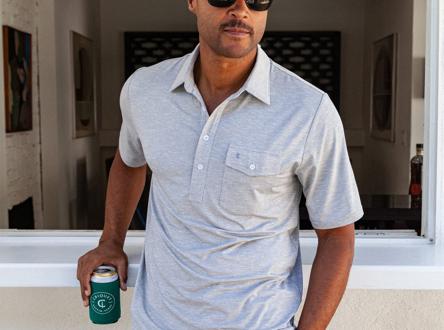 Lubbock CC - Heather Performance Sport Players Shirt - Steely Dan