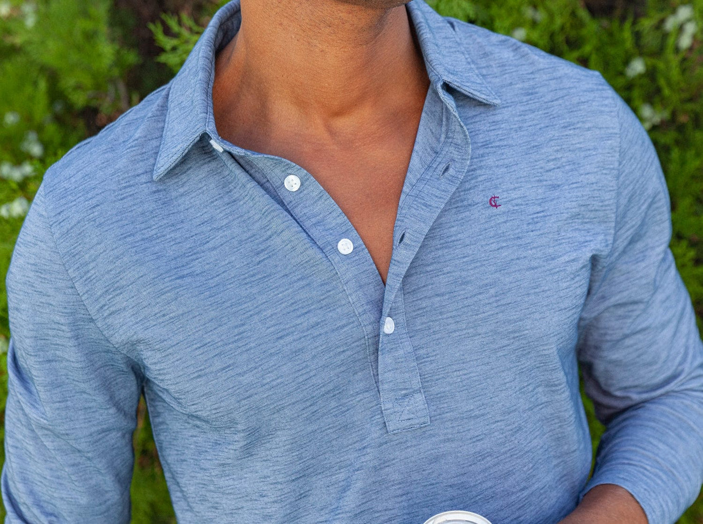 Criquet Club - brrr° Long Sleeve Range Polo - Riviera
