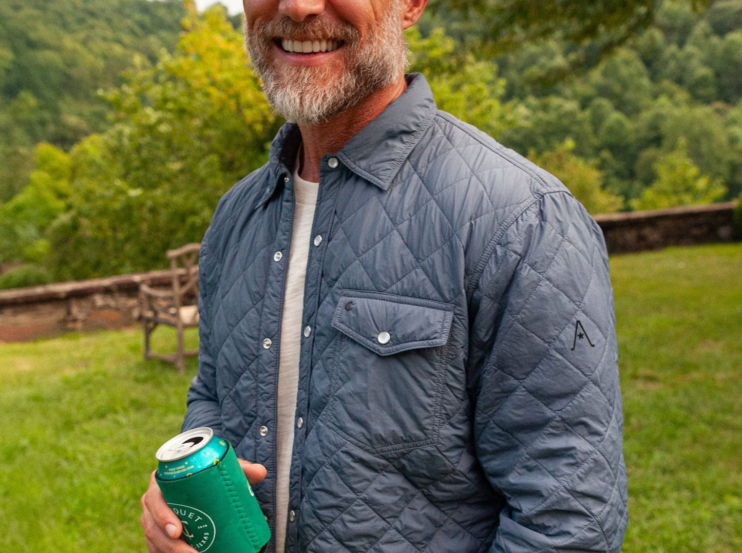 Austin Golf Club - Quilted Shacket - Slate