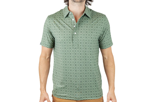 Performance Sport Range Polo - Durango Print Olive