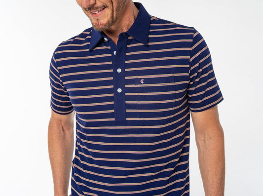 Performance Players Shirt - Lee Stripe Navy