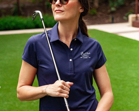 Butler Women's League - Women's Short Sleeve Performance Polo - Navy
