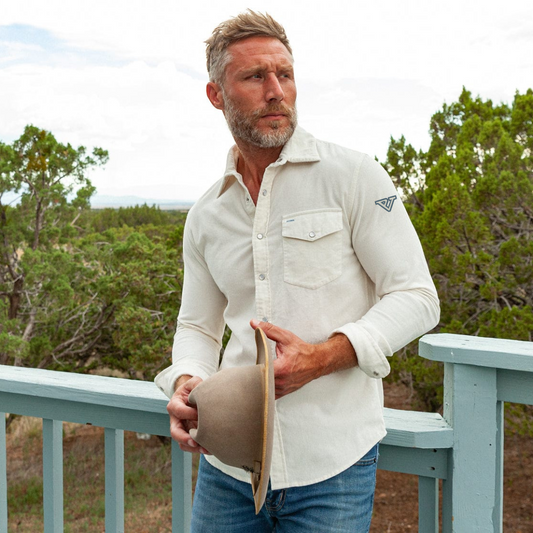 Pleasant Valley - Long Sleeve Corduroy - Off White