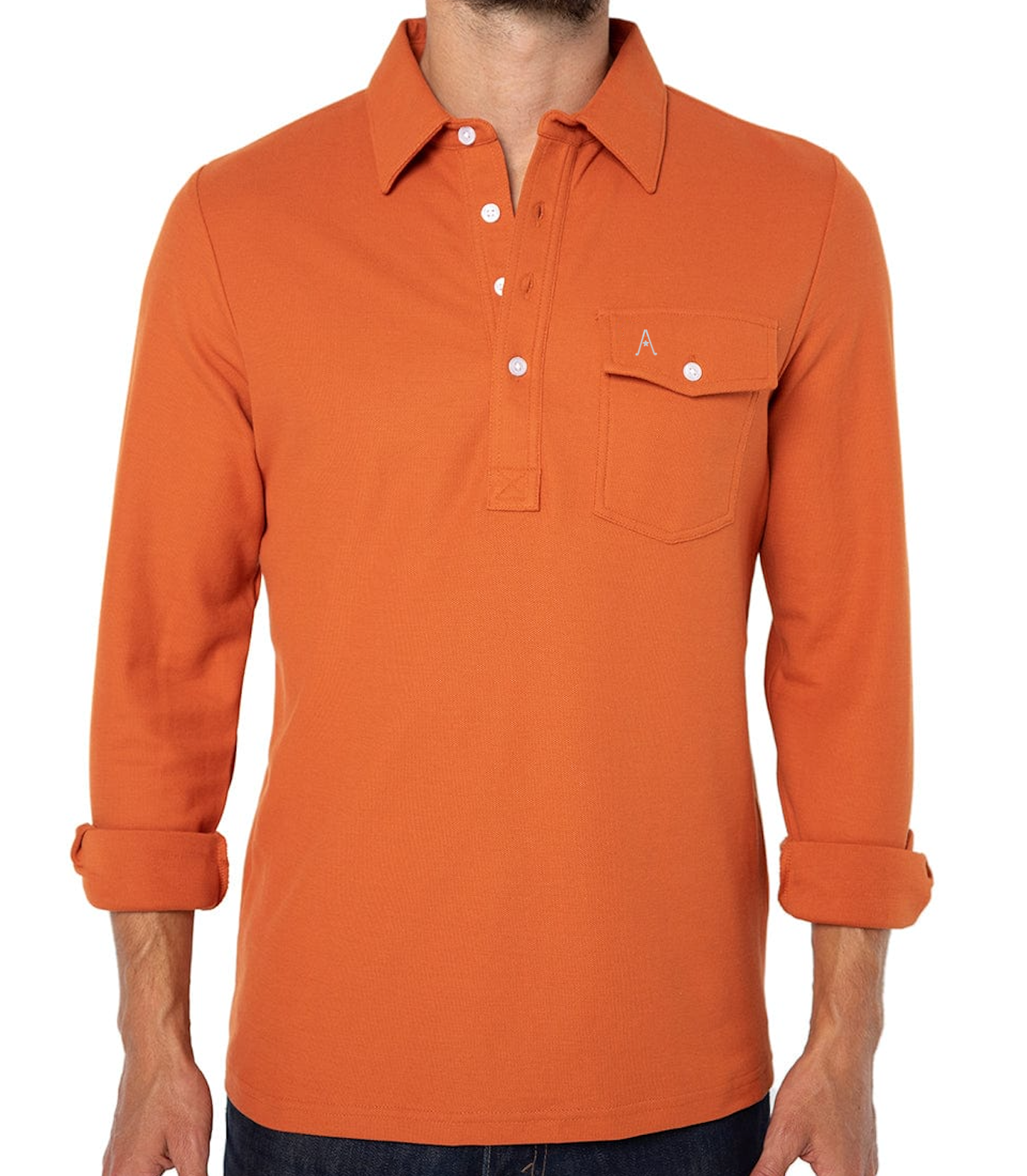 Austin Golf Club - Long Sleeve Players Shirt - Burnt Orange