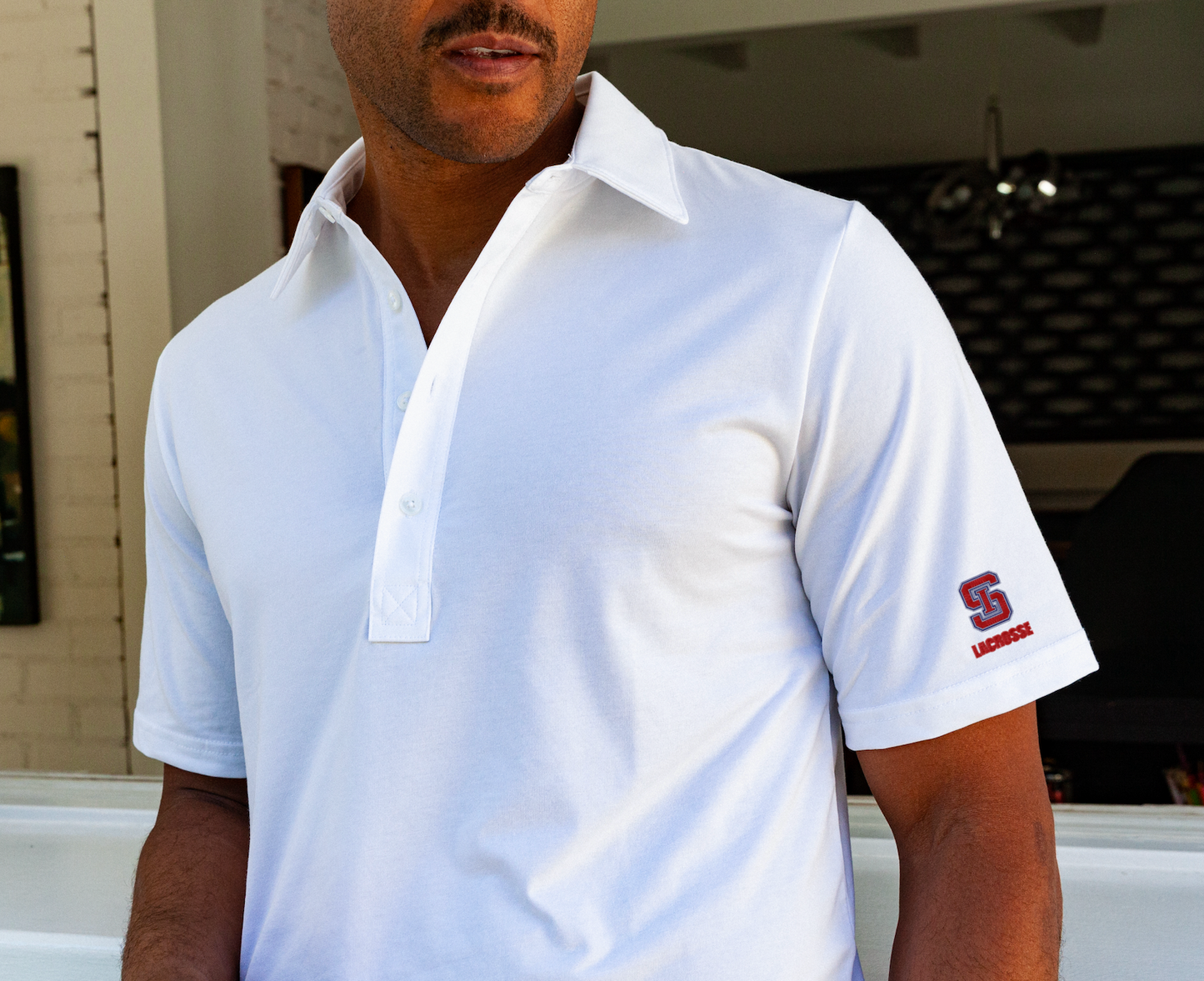 SI Prep - Performance Jersey Range Polo - White
