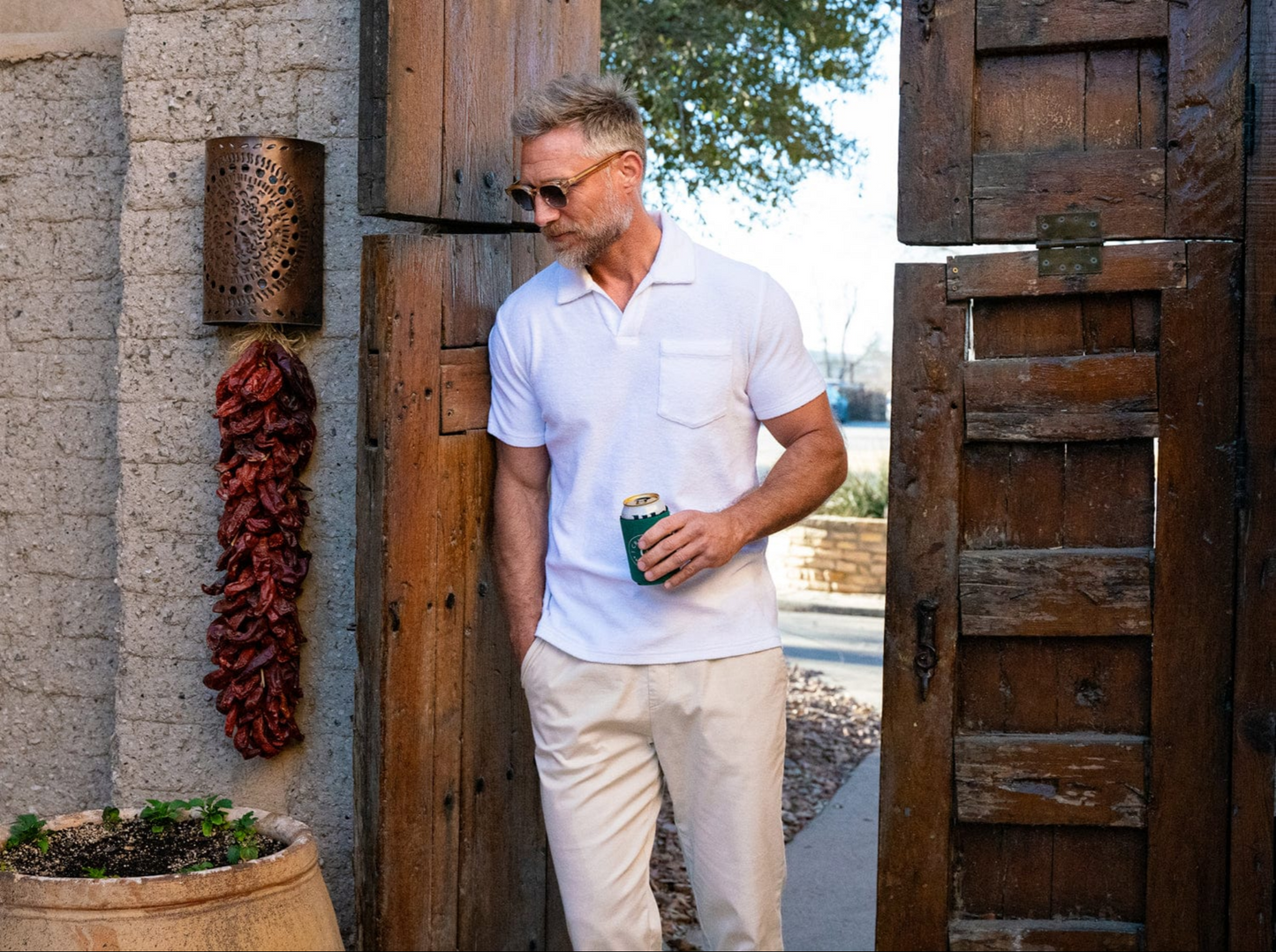 Forsyth Country Club - Terry Cloth Polo - White