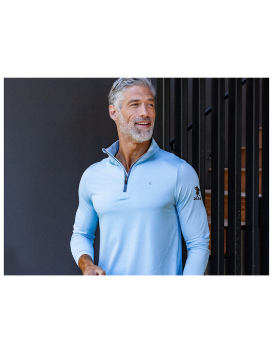 Forsyth Country Club - Feather Performance Pullover - Heather Blue