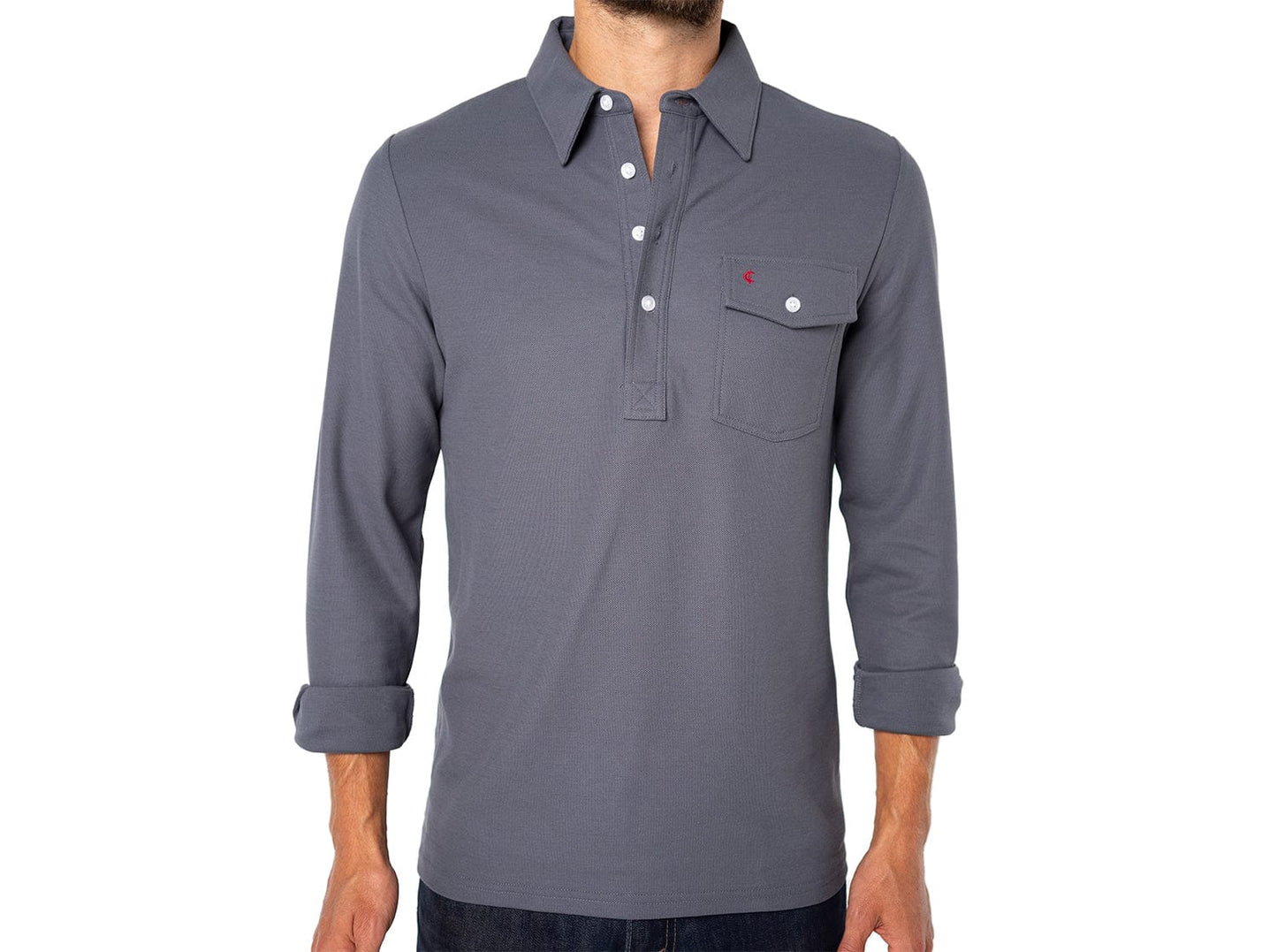 Castle Hills - Long Sleeve Players Shirt - Blue Steel