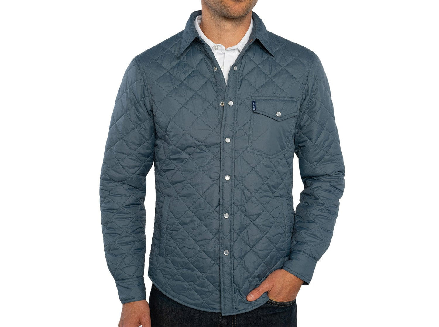 Forest Lake Club - Quilted Shacket - Slate