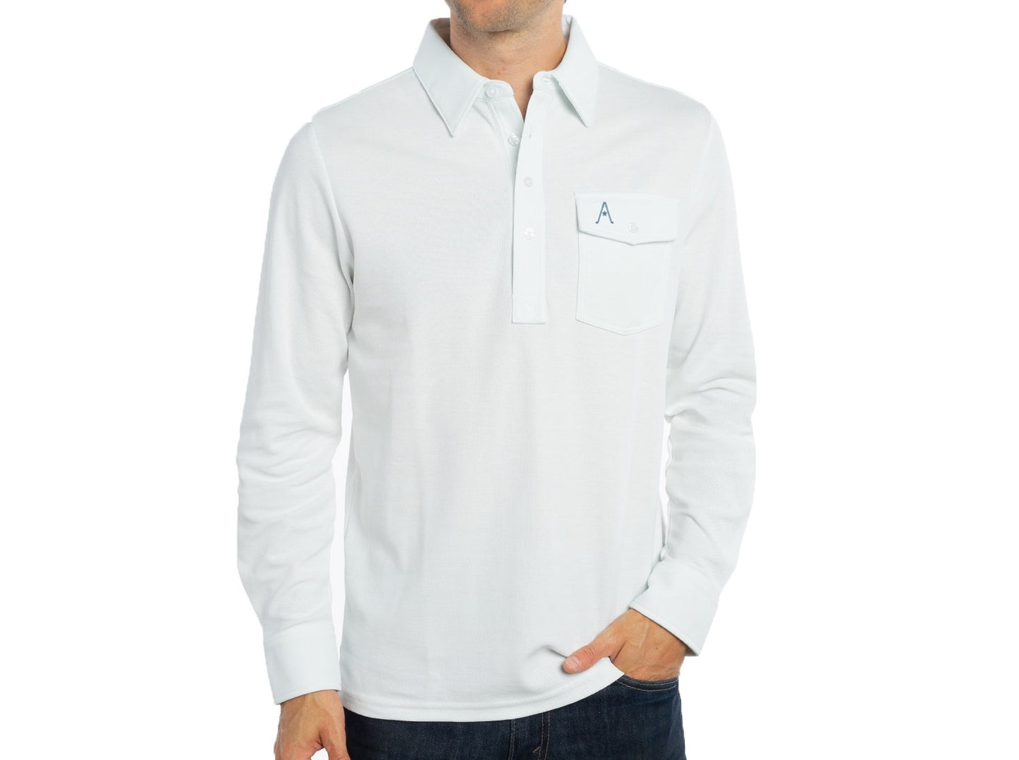 Austin Golf Club - Long Sleeve Players Shirt - Bright White
