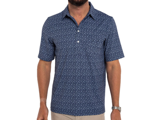 Performance Sport Range Polo - Bandana Print Navy