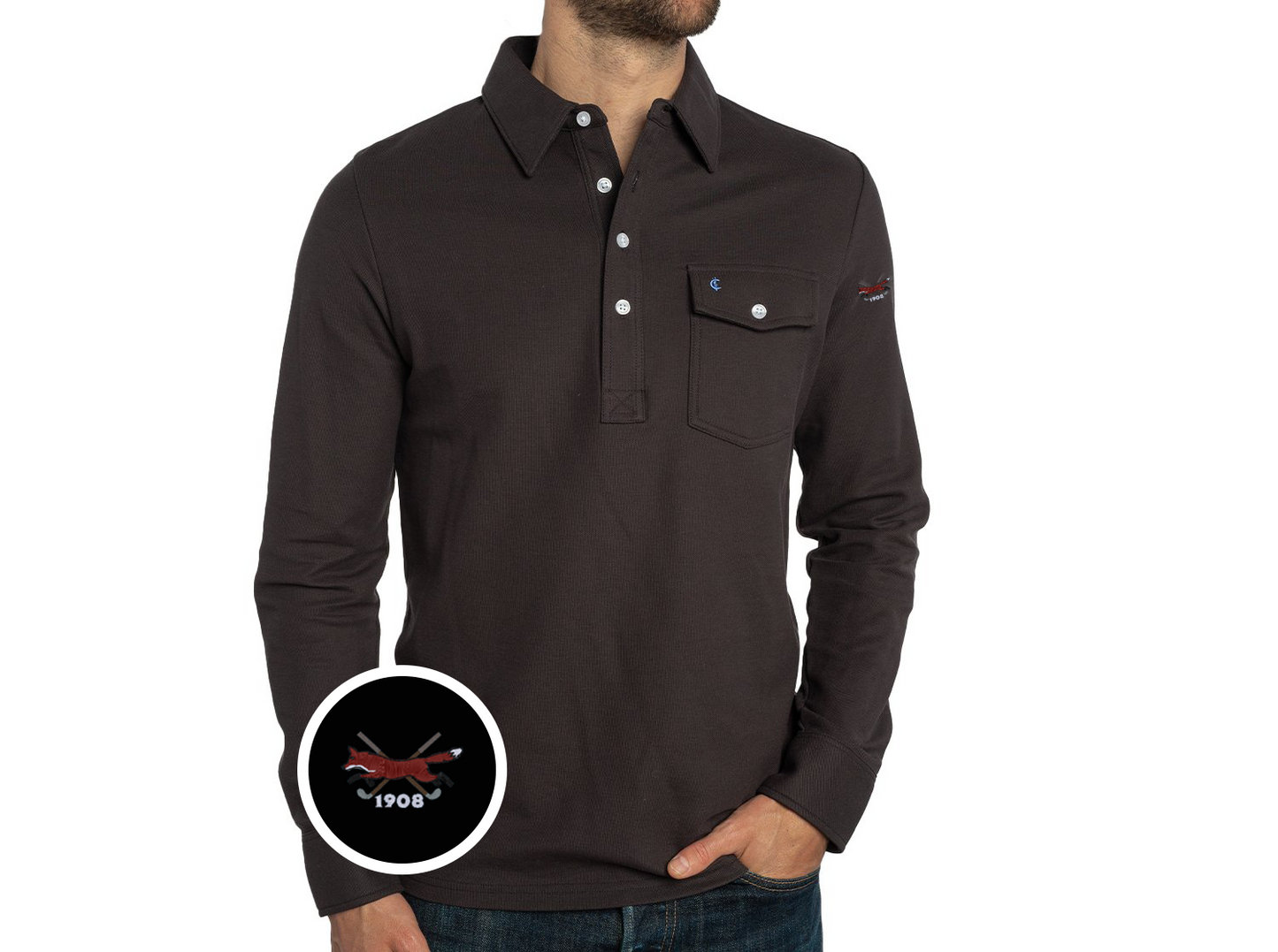 CCV - Long Sleeve Players Shirt - Black Diamond