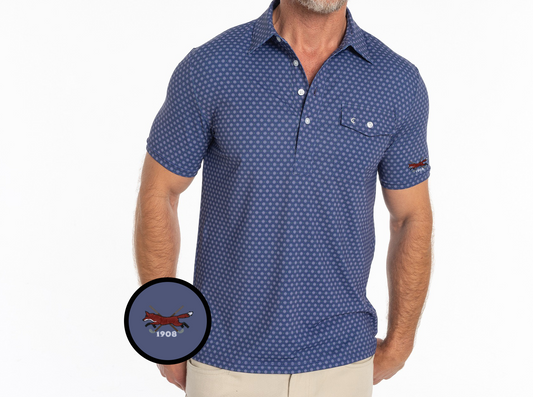 CCV - Performance Sport Players Shirt - Medallion Print - Navy