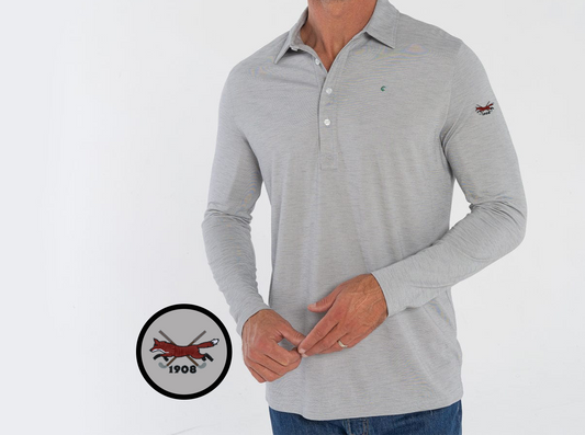 CCV - -brrr° Long Sleeve Range Polo - Silverado