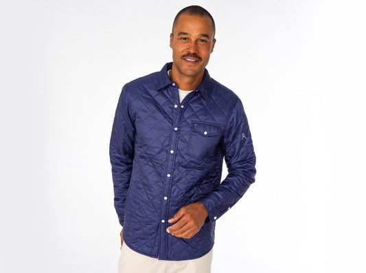 Austin Golf Club - Quilted Shacket - Navy