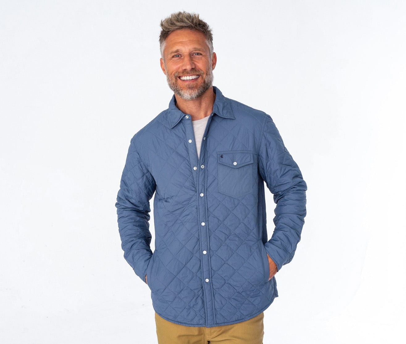 ACC - Quilted Shacket - Slate