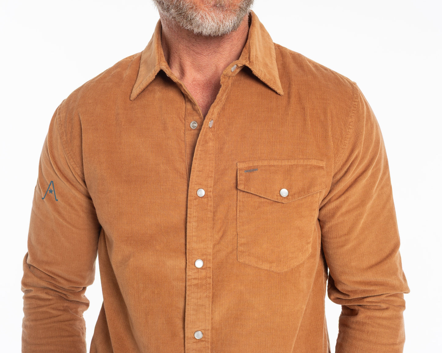 Austin Golf Club - Corduroy Pearl Snap - Brown