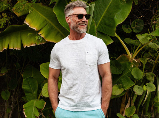 ECC Slub Cotton Pocket T-Shirt - White