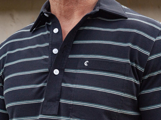 Performance Players Shirt - Cassidy Stripe Black