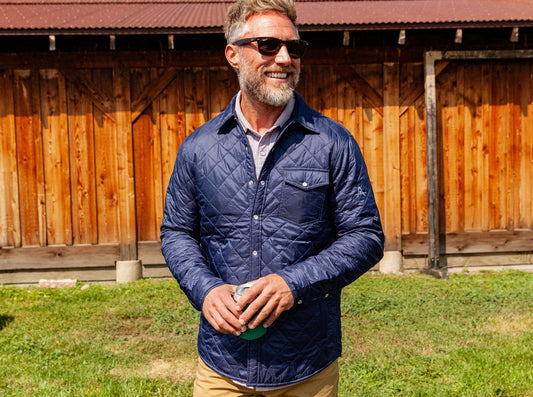 Austin Golf Club - Quilted Shacket - Navy