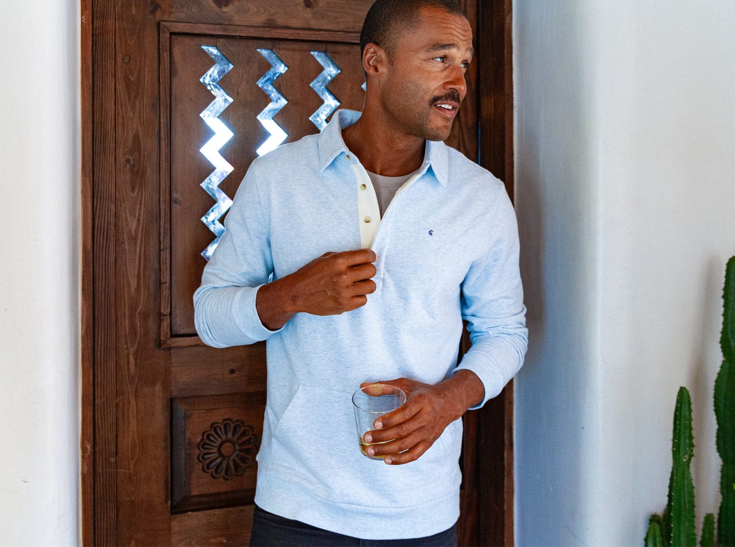 CCV - Collared Sweatshirt - Heather Ice