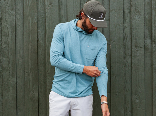 Sunday Hoodie - Heather Lagoon