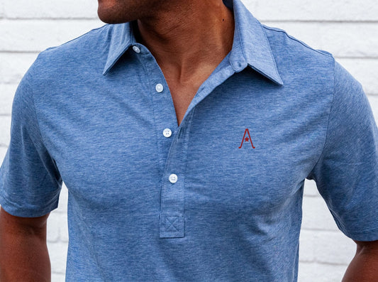 Austin Golf Club - Performance Range Polo - Blue Jean