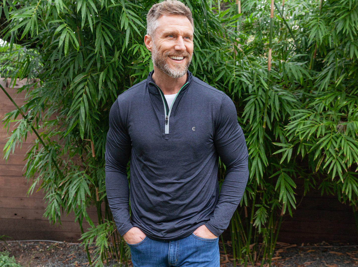 Westlake CC- Feather Performance Pullover - Heather Black