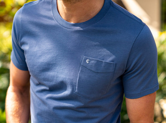 The Pima Tee - Vintage Indigo