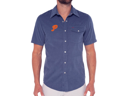 TP - Short Sleeve Corduroy - Slate Blue