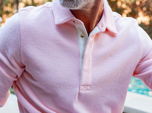 Forsyth Country Club - Terry Fleece Collared Sweatshirt - Bellini