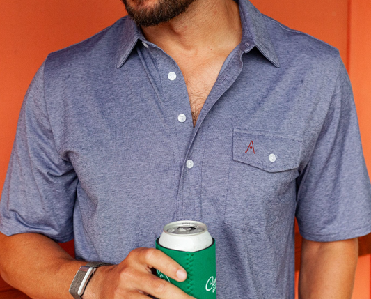 Austin Golf Club - Performance Players Shirt - Heather Navy