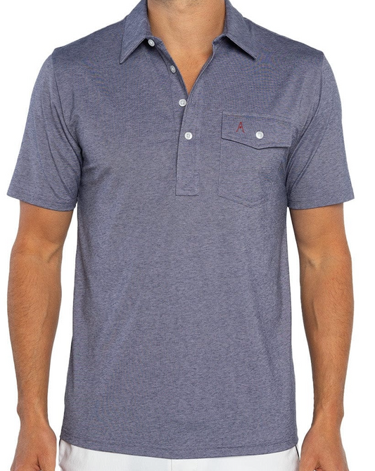 Austin Golf Club - Performance Players Shirt - Heather Navy