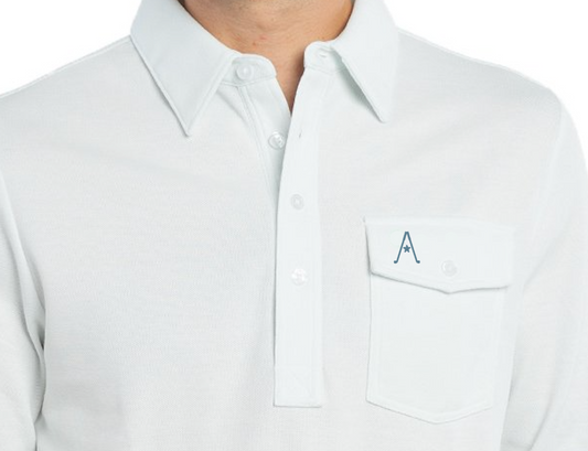 Austin Golf Club - Long Sleeve Players Shirt - Bright White