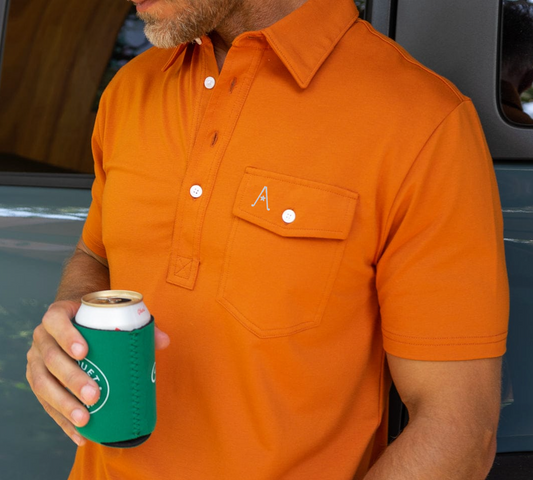 Austin Golf Club - Performance Players Shirt - Burnt Orange