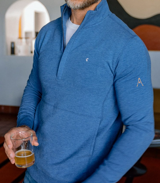 Austin Golf Club - Fleece Weekender - Heather Navy