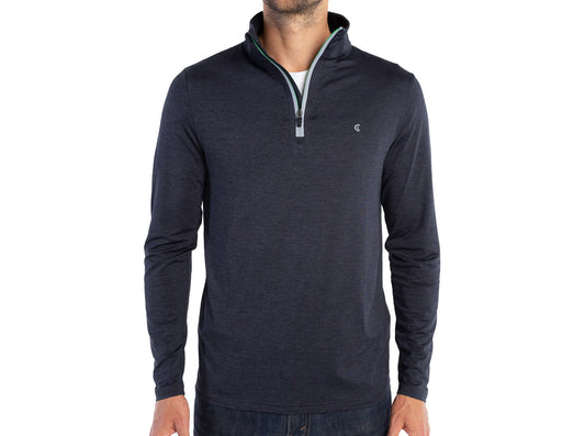 Westlake CC- Feather Performance Pullover - Heather Black