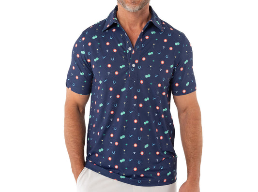 Performance Sport Range Polo- Viva Vegas- Navy