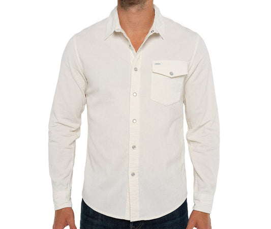Castle Hills - Long Sleeve Corduroy - Off White