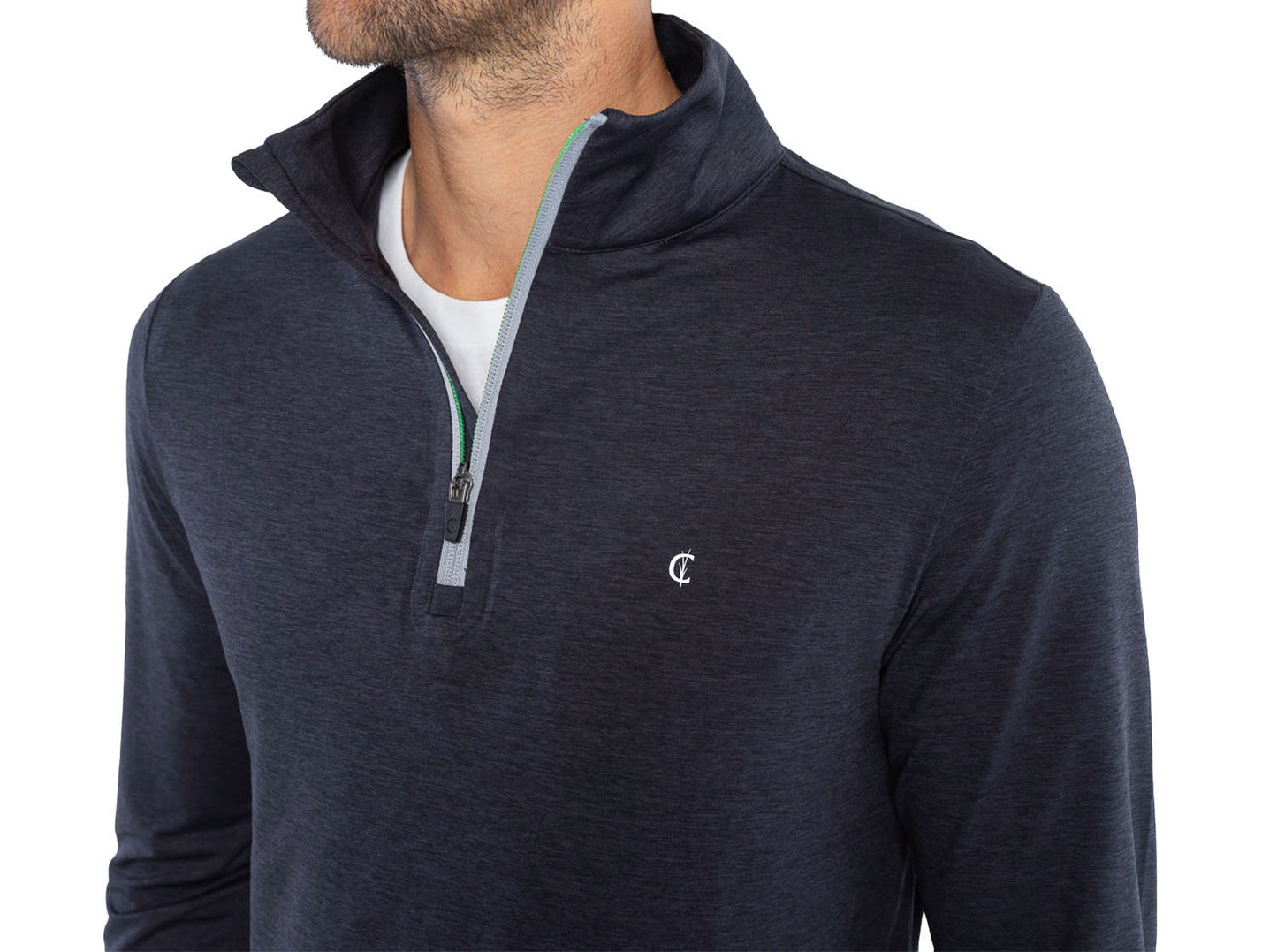 Westlake CC- Feather Performance Pullover - Heather Black