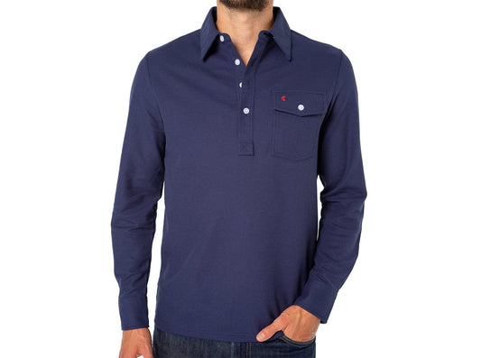 Criquet Club - Long Sleeve Players Shirt - Peacoat